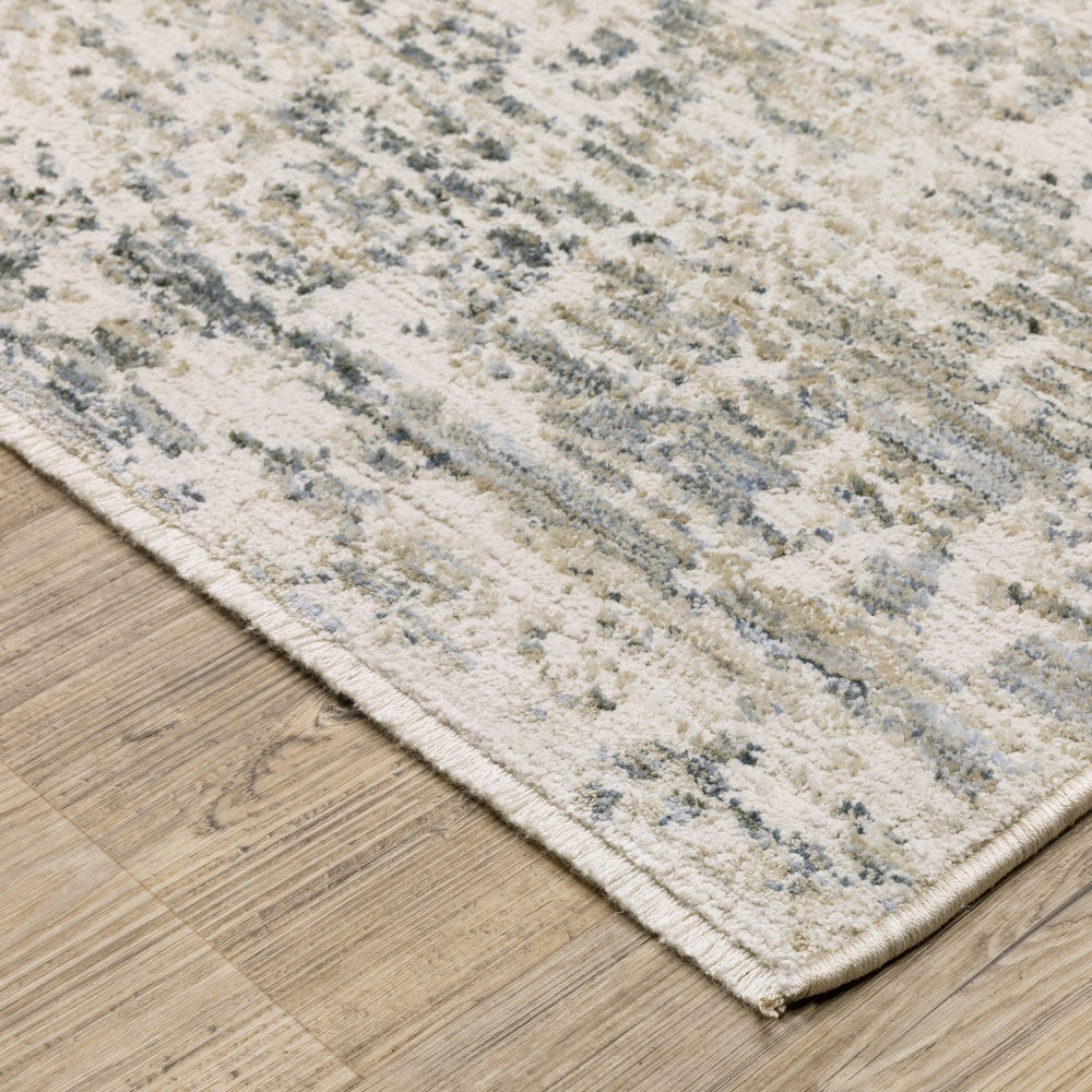 Oriental Weavers Soho Grey/Blue Indoor Area Rug - Soft Machine-woven Polyester With Modern Abstract Design Grey,Blue Polyester Ssoh07200300st