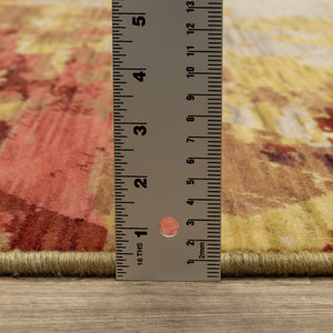 Oriental Weavers Soleri Indoor Area Rug - Vibrant Abstract Design In Colorful Shades, Luxurious Wool Blend Craftsmanship Beige,Multi Wool Ssol04060092st