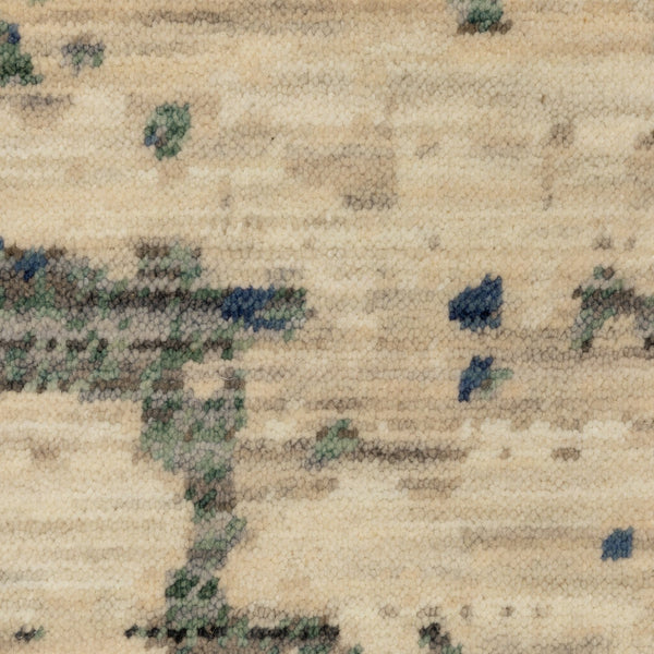 Oriental Weavers Soleri Modern Abstract Area Rug - Vibrant Colors And Luxurious Wool Blend For Stylish Interiors Beige,Green Wool Ssol08100153st