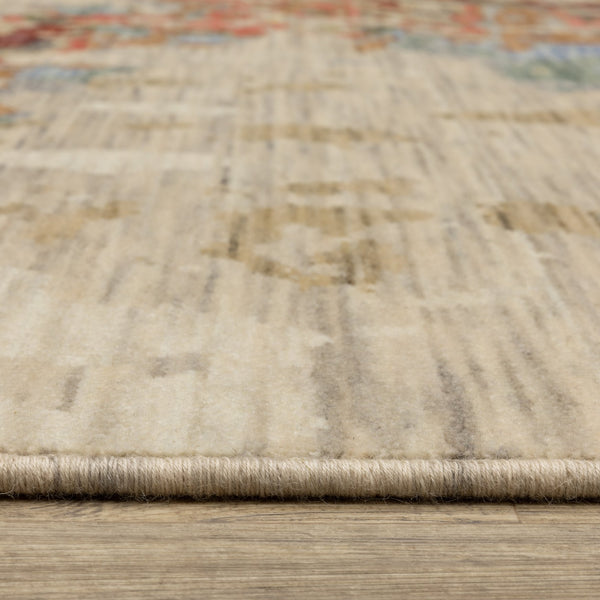 Oriental Weavers Soleri Modern Abstract Area Rug In Vibrant Colors, Luxurious Wool Blend, Perfect For Any Space Beige,Multi Wool Ssol09300394st