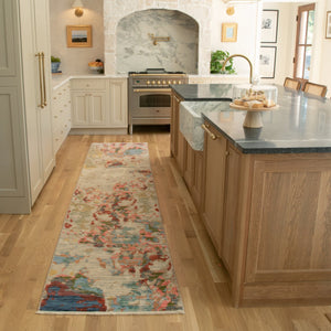 Oriental Weavers Soleri Modern Abstract Area Rug In Vibrant Colors, Luxurious Wool Blend, Perfect For Any Space Beige,Multi Wool Ssol09078370st