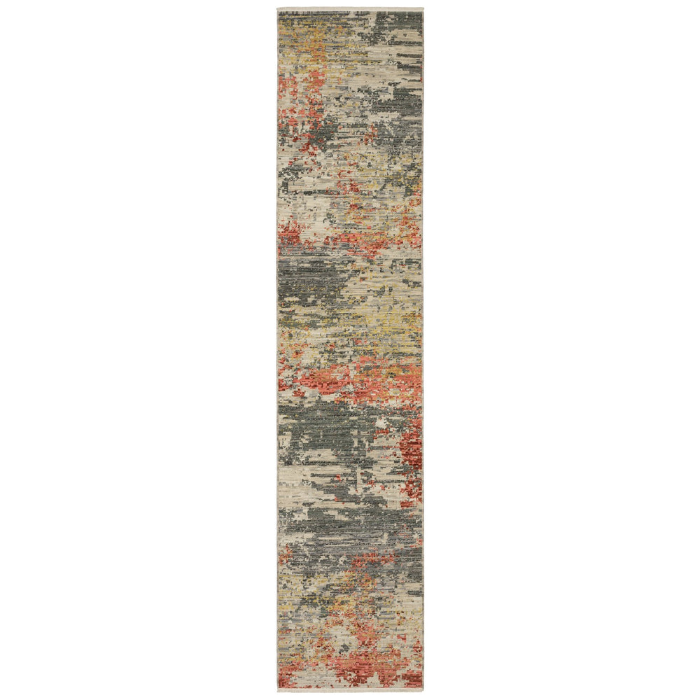 Oriental Weavers Soleri Modern Abstract Indoor Area Rug - Vibrant Colors In Luxurious Wool And Cotton Blend Design Beige,Pink Wool Ssol10078370st