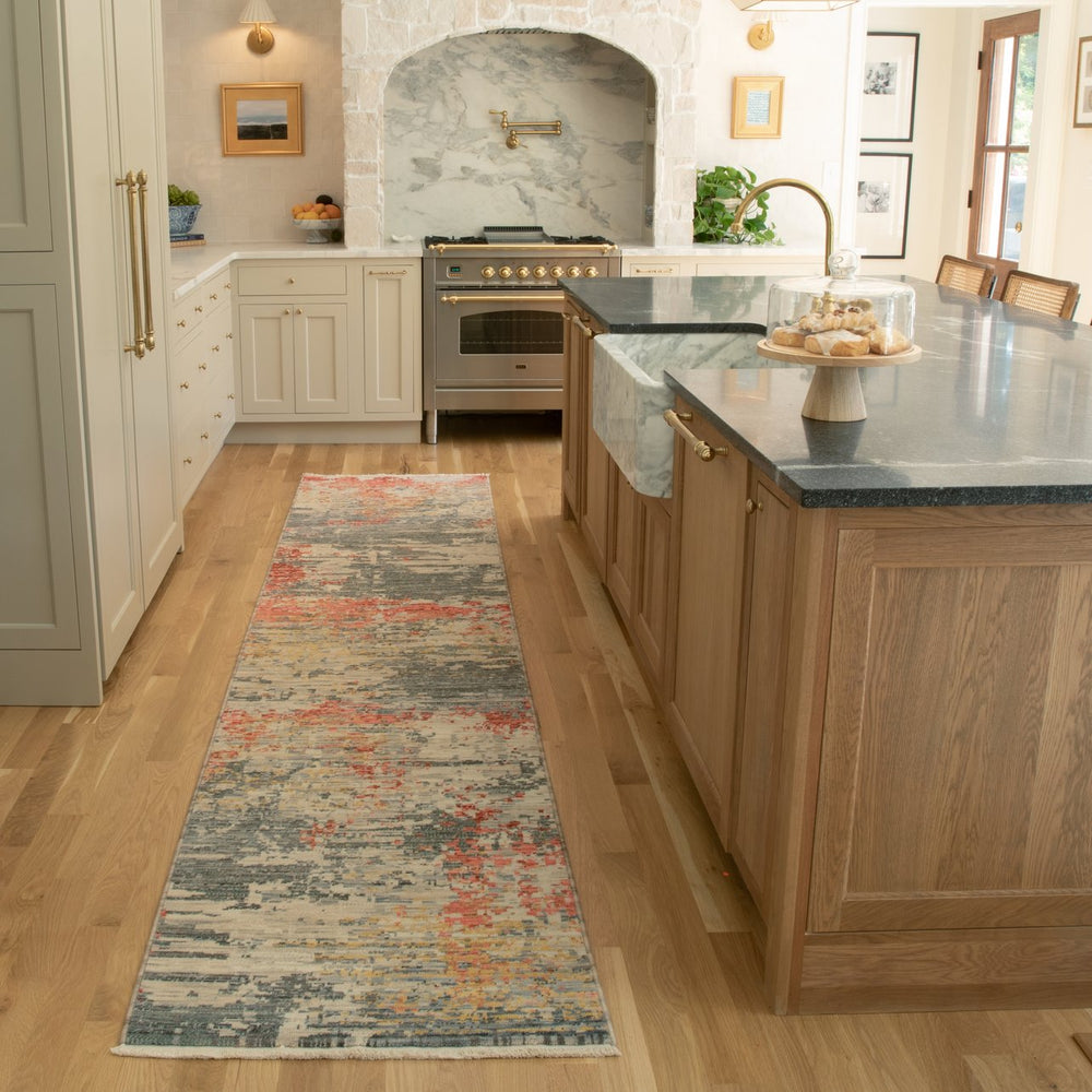 Oriental Weavers Soleri Modern Abstract Indoor Area Rug - Vibrant Colors In Luxurious Wool And Cotton Blend Design Beige,Pink Wool Ssol10078370st