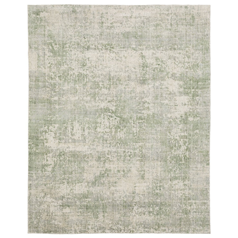 Oriental Weavers Solstice Hand-loomed Green & Grey Indoor Area Rug - Luxurious Bamboo Silk & Wool For Modern Spaces Green,Grey Wool Ssls02183274st