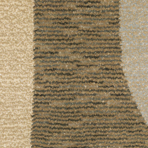Oriental Weavers Strada Indoor Area Rug - Contemporary Art Deco Design With Soft Curves For Modern Home Décor Brown,Beige Nylon Sstr02067253st