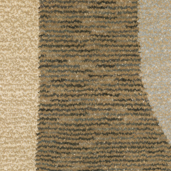 Oriental Weavers Strada Indoor Area Rug - Contemporary Art Deco Design With Soft Curves For Modern Home Décor Brown,Beige Nylon Sstr02067253st