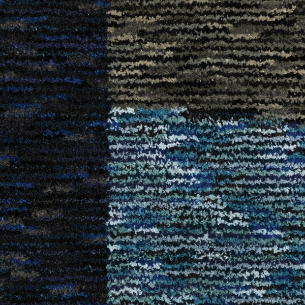 Oriental Weavers Strada Indoor Area Rug – Contemporary Art Deco Design With Soft Curves And Unique Weaving Technique Blue,Grey Nylon Sstr03067253st