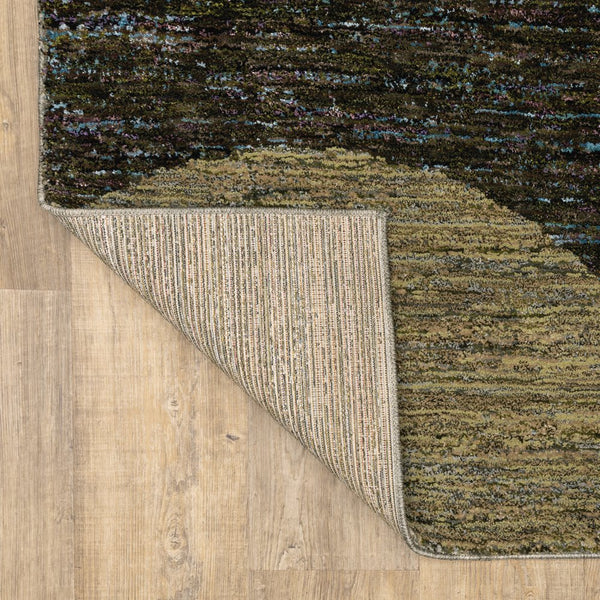 Oriental Weavers Strada Contemporary Art Deco Indoor Area Rug - Soft Curves And Linear Forms For Elegant Spaces Gold,Green Nylon Sstr05100170st