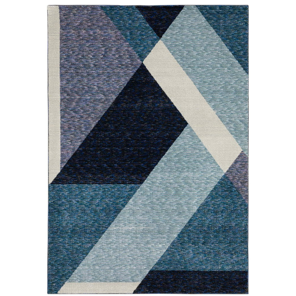 Oriental Weavers Strada Indoor Area Rug: Contemporary Art Deco Design With Soft Curves And Linear Forms For Style Blue,Purple Nylon Sstr08100170st