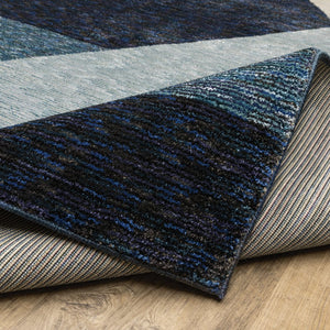 Oriental Weavers Strada Indoor Area Rug: Contemporary Art Deco Design With Soft Curves And Linear Forms For Style Blue,Purple Nylon Sstr08067253st