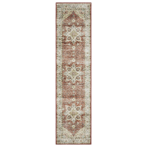 Oriental Weavers Sumter Indoor Area Rug - Machine Washable, Non-slip Backing, Stylish Traditional Design For Any Room Red,Ivory Polyester Ssum01061244st
