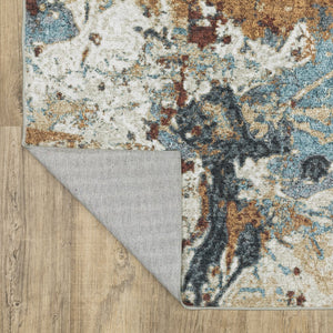 Oriental Weavers Sumter Indoor Area Rug - Durable, Machine Washable With Non-slip Backing For Family-friendly Spaces Blue,Rust Polyester Ssum13061091st