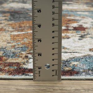 Oriental Weavers Sumter Indoor Area Rug - Durable, Machine Washable With Non-slip Backing For Family-friendly Spaces Blue,Rust Polyester Ssum13061091st