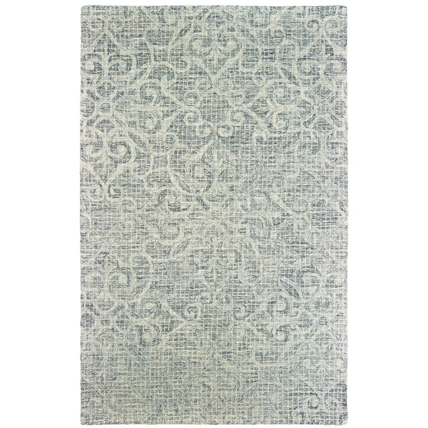 Oriental Weavers Tallavera Hand-tufted 100% Wool Area Rug With Inviting Tile Patterns For Cozy Modern Spaces Grey,Ivory Wool T55602106167st