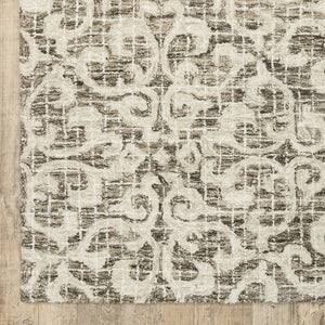Oriental Weavers Tallavera Hand-tufted Wool Area Rug With Cozy Looped Construction For Casual Spaces And Timeless Style Brown,Ivory Wool T55607106167st