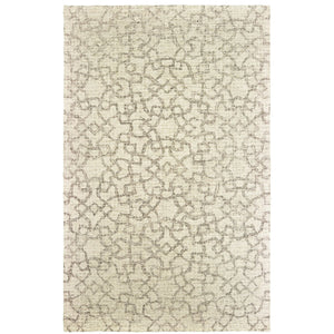 Oriental Weavers Tallavera Hand-tufted 100% Wool Area Rug With Cozy Looped Texture And Modern Tile-inspired Design Tan,Ivory Wool T55608305396st