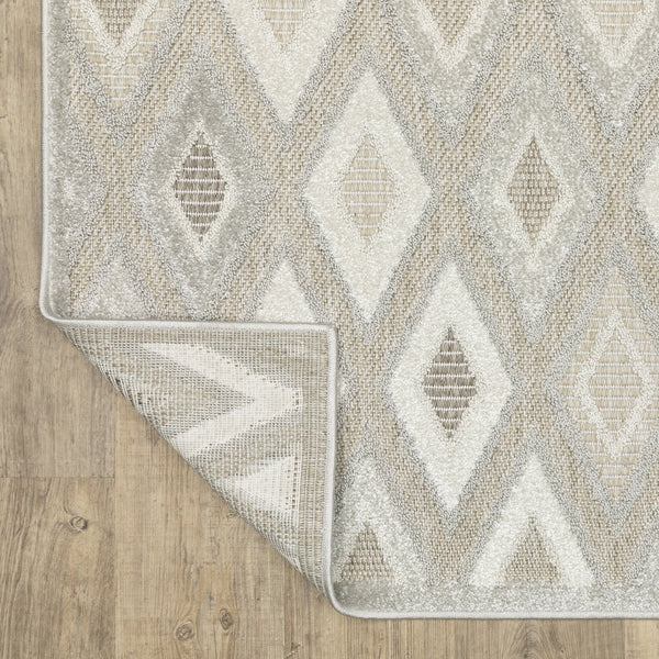 Oriental Weavers Tangier Indoor Area Rug - Global Patterns In Neutral Tones For A Sophisticated Home Décor Look Beige,Grey Polypropylene Ttan02300390st
