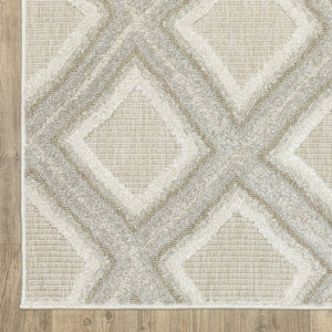 Oriental Weavers Tangier Indoor Area Rug - Elegant Global Patterns In Neutral Tones For Sophisticated Decor Grey,Beige Polypropylene Ttan04300390st