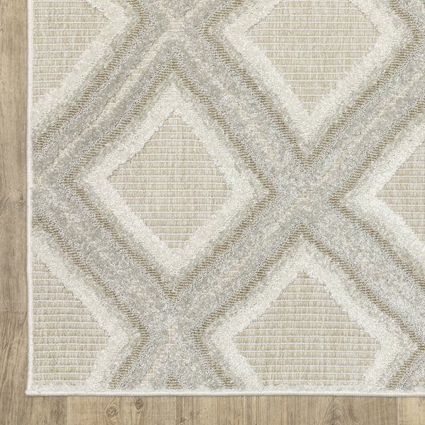 Oriental Weavers Tangier Indoor Area Rug - Elegant Global Patterns In Neutral Tones For Sophisticated Decor Grey,Beige Polypropylene Ttan04300390st
