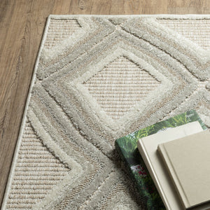 Oriental Weavers Tangier Indoor Area Rug - Elegant Global Patterns In Neutral Tones For Sophisticated Decor Grey,Beige Polypropylene Ttan04300390st