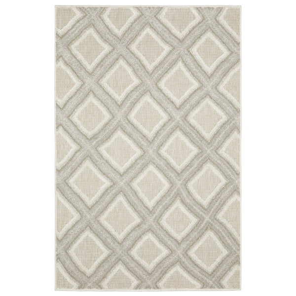 Oriental Weavers Tangier Indoor Area Rug - Elegant Global Patterns In Neutral Tones For Sophisticated Decor Grey,Beige Polypropylene Ttan04300390st