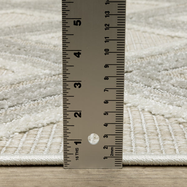 Oriental Weavers Tangier Indoor Area Rug - Elegant Global Patterns In Neutral Tones For Sophisticated Decor Grey,Beige Polypropylene Ttan04300390st