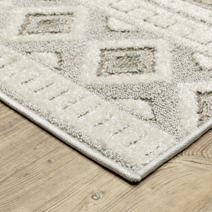 Oriental Weavers Tangier Indoor Area Rug - Elegant Global Patterns In Neutral Tones For Sophisticated Decor Grey,Beige Polypropylene Ttan06300390st