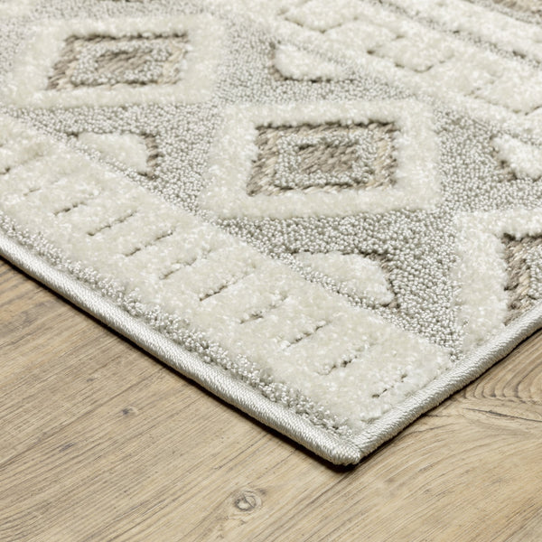 Oriental Weavers Tangier Indoor Area Rug - Elegant Global Patterns In Neutral Tones For Sophisticated Decor Grey,Beige Polypropylene Ttan06300390st