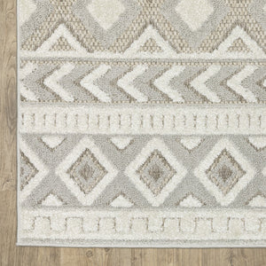 Oriental Weavers Tangier Indoor Area Rug - Elegant Global Patterns In Neutral Tones For Sophisticated Decor Grey,Beige Polypropylene Ttan06300390st