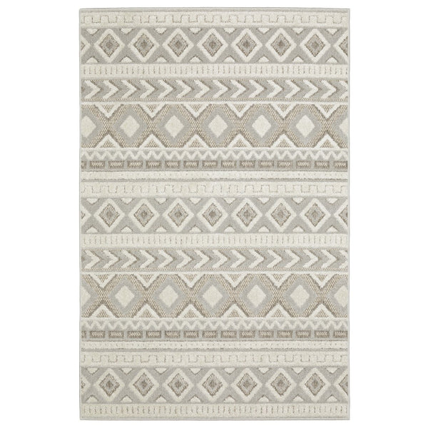 Oriental Weavers Tangier Indoor Area Rug - Elegant Global Patterns In Neutral Tones For Sophisticated Decor Grey,Beige Polypropylene Ttan06300390st