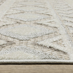 Oriental Weavers Tangier Indoor Area Rug - Elegant Global Patterns In Neutral Tones For Sophisticated Decor Grey,Beige Polypropylene Ttan06300390st
