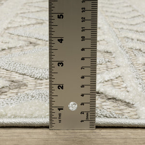 Oriental Weavers Tangier Indoor Area Rug - Elegant Global Patterns In Neutral Tones For Sophisticated Decor Grey,Beige Polypropylene Ttan06300390st