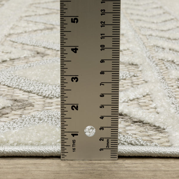 Oriental Weavers Tangier Indoor Area Rug - Elegant Global Patterns In Neutral Tones For Sophisticated Decor Grey,Beige Polypropylene Ttan06300390st