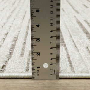 Oriental Weavers Tangier Indoor Area Rug - Global Patterns In Neutral Tones With Textured, Multi-level Construction Ivory,Brown Polypropylene Ttan07100152st