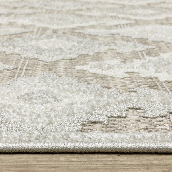 Oriental Weavers Tangier Indoor Area Rug - Global Patterns In Neutral Tones Perfect For Elevating Your Decor Beige,Grey Polypropylene Ttan08240330st