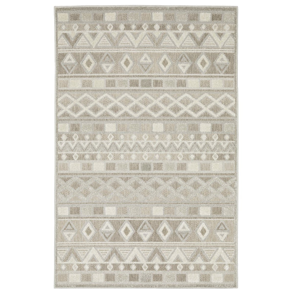 Oriental Weavers Tangier Indoor Area Rug - Elegant Global Patterns In Neutral Tones For Sophisticated Decor Beige,Grey Polypropylene Ttan09300390st