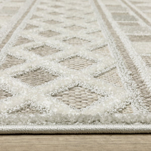 Oriental Weavers Tangier Indoor Area Rug - Elegant Global Patterns In Neutral Tones For Sophisticated Decor Beige,Grey Polypropylene Ttan09300390st