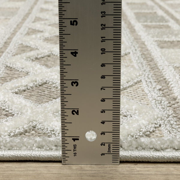 Oriental Weavers Tangier Indoor Area Rug - Elegant Global Patterns In Neutral Tones For Sophisticated Decor Beige,Grey Polypropylene Ttan09300390st