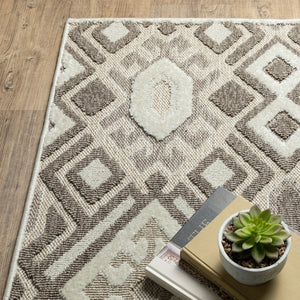 Oriental Weavers Tangier Indoor Area Rug - Global Patterns In Neutral Tones With Luxurious Textured Appeal Brown,Beige Polypropylene Ttan10100152st