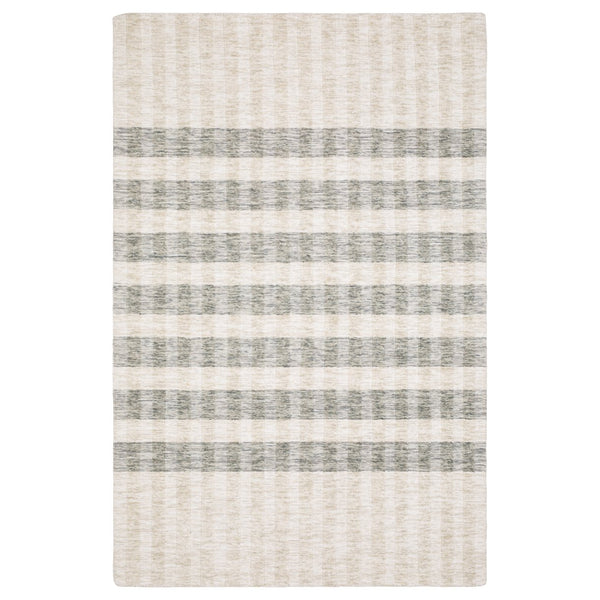 Oriental Weavers Thatcher Modern Geometric Indoor Area Rug - Hand-loomed, Sustainable Pet Yarn For Stylish Spaces Beige,Grey Pet Fibers Ttha01243305st