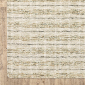 Oriental Weavers Thatcher Hand-Loomed Beige Plaid Area Rug 8'X10' — Wool-Like Recycled Pet, Low-Shed, Easy Care TTHA02243305ST