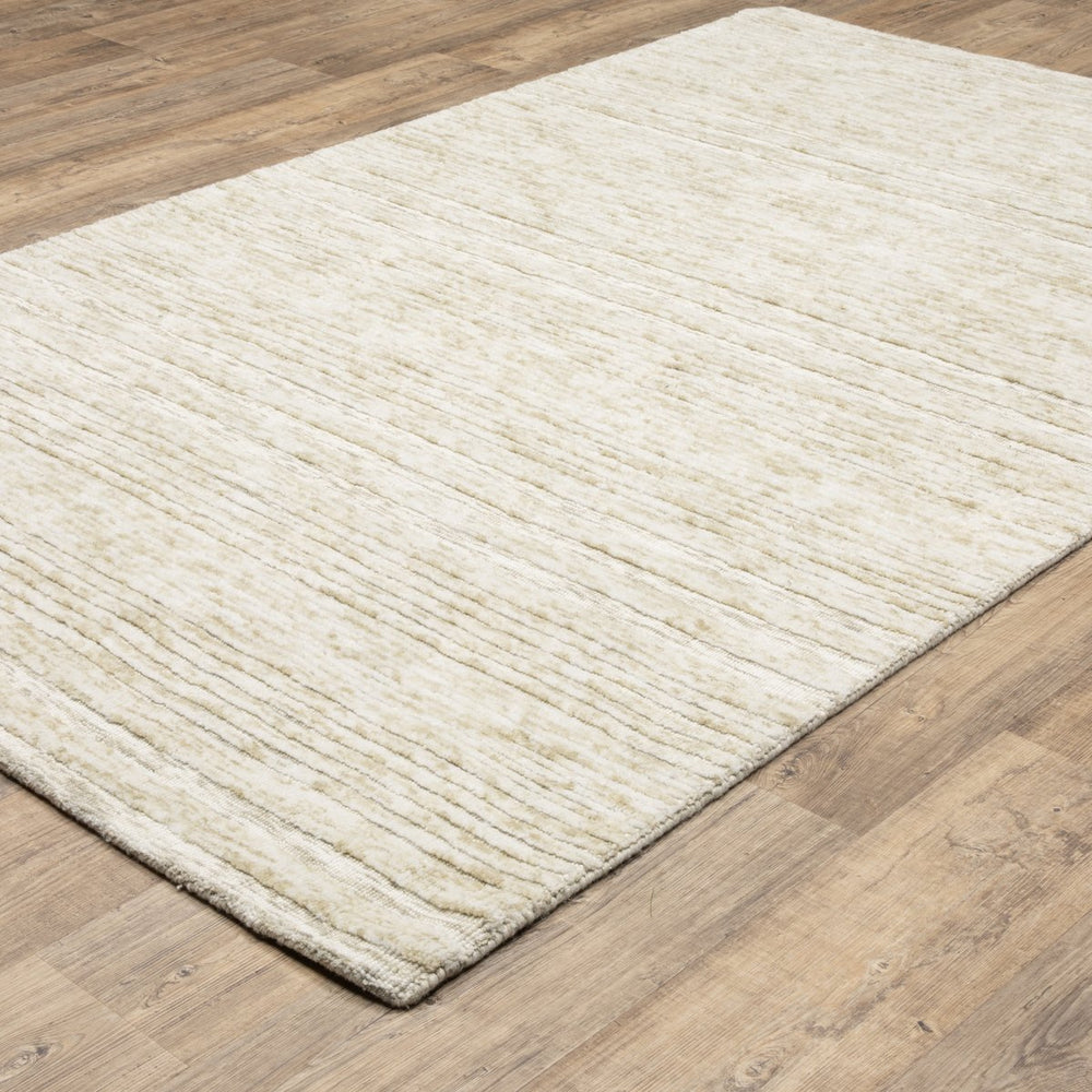 Oriental Weavers Thatcher Modern Geometric Indoor Area Rug - Hand-loomed, Sustainable Design For Stylish Spaces Beige,Ivory Pet Fibers Ttha03305396st