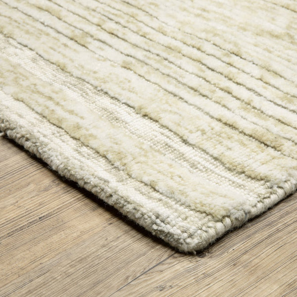 Oriental Weavers Thatcher Modern Geometric Indoor Area Rug - Hand-loomed, Sustainable Design For Stylish Spaces Beige,Ivory Pet Fibers Ttha03305396st
