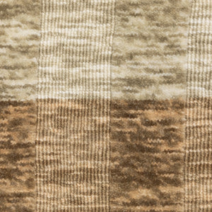 Oriental Weavers Thatcher Hand‑Loomed Beige Rust Plaid Area Rug 8'X10' – Sustainable Pet, Soft Wool Look, Low-Shedcomfort TTHA04243305ST