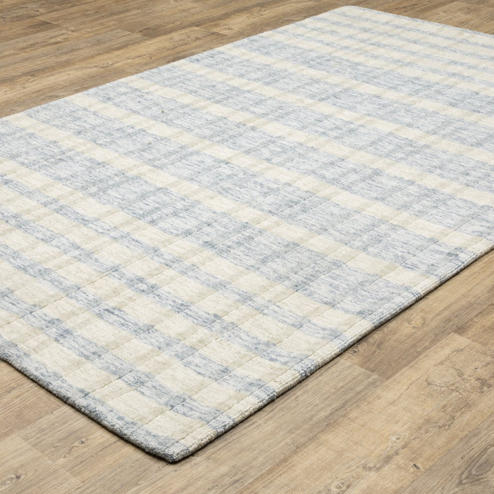 Oriental Weavers Thatcher Indoor Area Rug - Modern Geometric Design, Sustainable Pet Yarn, Perfect For Any Space Beige,Blue Pet Fibers Ttha06076243st