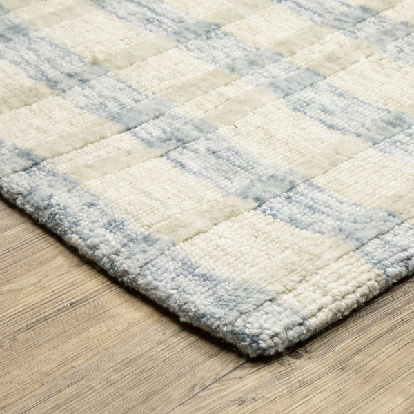 Oriental Weavers Thatcher Indoor Area Rug - Modern Geometric Design, Sustainable Pet Yarn, Perfect For Any Space Beige,Blue Pet Fibers Ttha06076243st