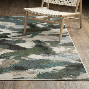 Oriental Weavers Tisdell Vibrant Abstract Indoor Area Rug - Soft Space-dyed Polyester In Jewel And Earth Tones Blue,Green Polyester Ttis04116168st