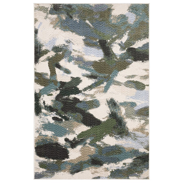 Oriental Weavers Tisdell Vibrant Abstract Indoor Area Rug - Soft Space-dyed Polyester In Jewel And Earth Tones Blue,Green Polyester Ttis04116168st