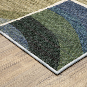 Oriental Weavers Tisdell Vibrant Indoor Area Rug - Soft Space-dyed Polyester With Modern Abstract Design For Your Home Blue,Green Polyester Ttis06068235st