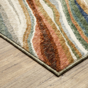 Oriental Weavers Tisdell Vibrant Multi-colored Area Rug – Soft Space-dyed Polyester With Modern Abstract Design Multi,Colored Polyester Ttis07240340st